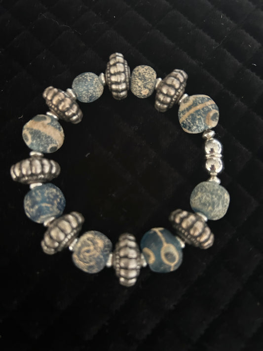 Antique African Beads Bracelet
