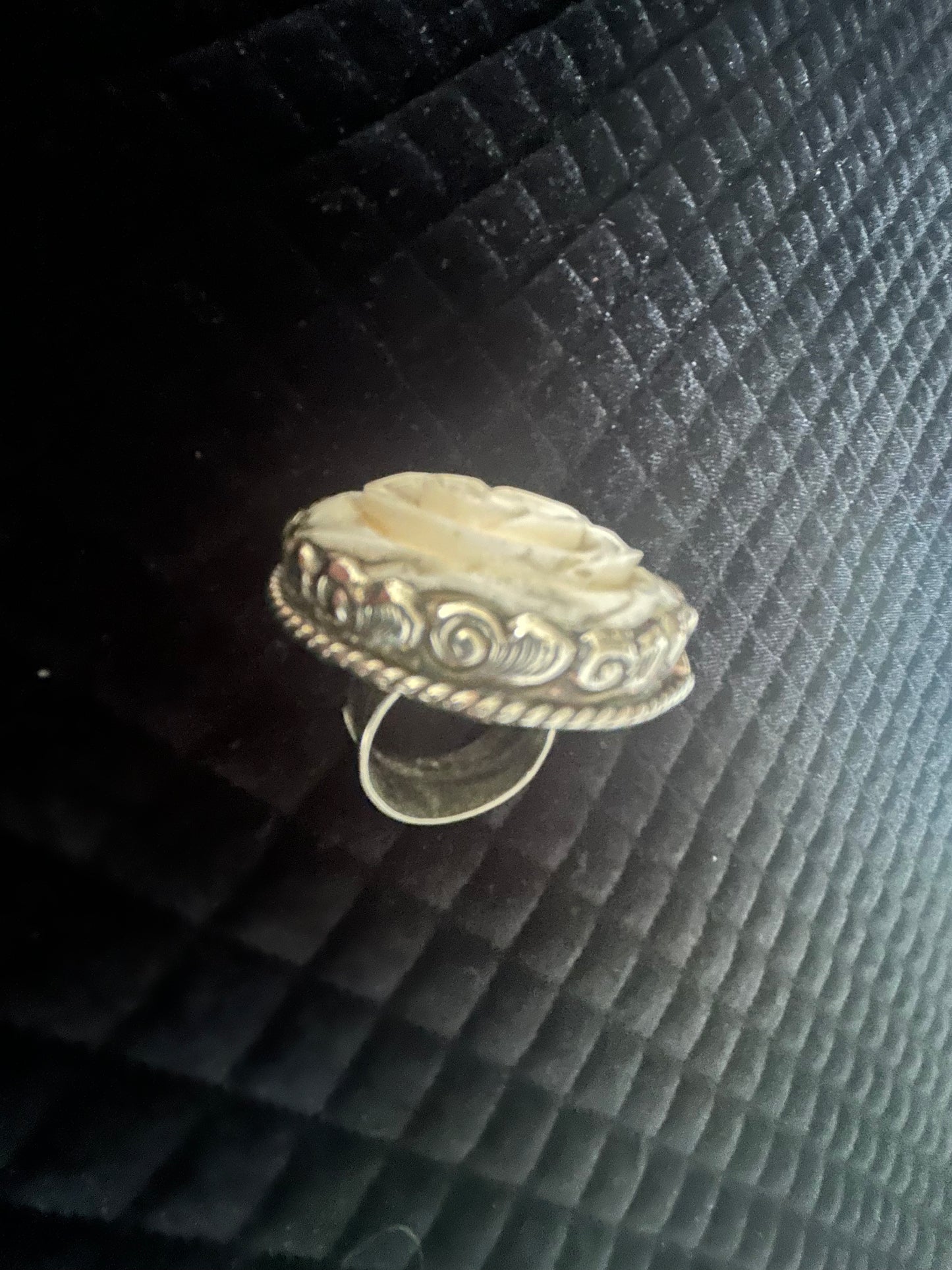 Bone Flower Ring