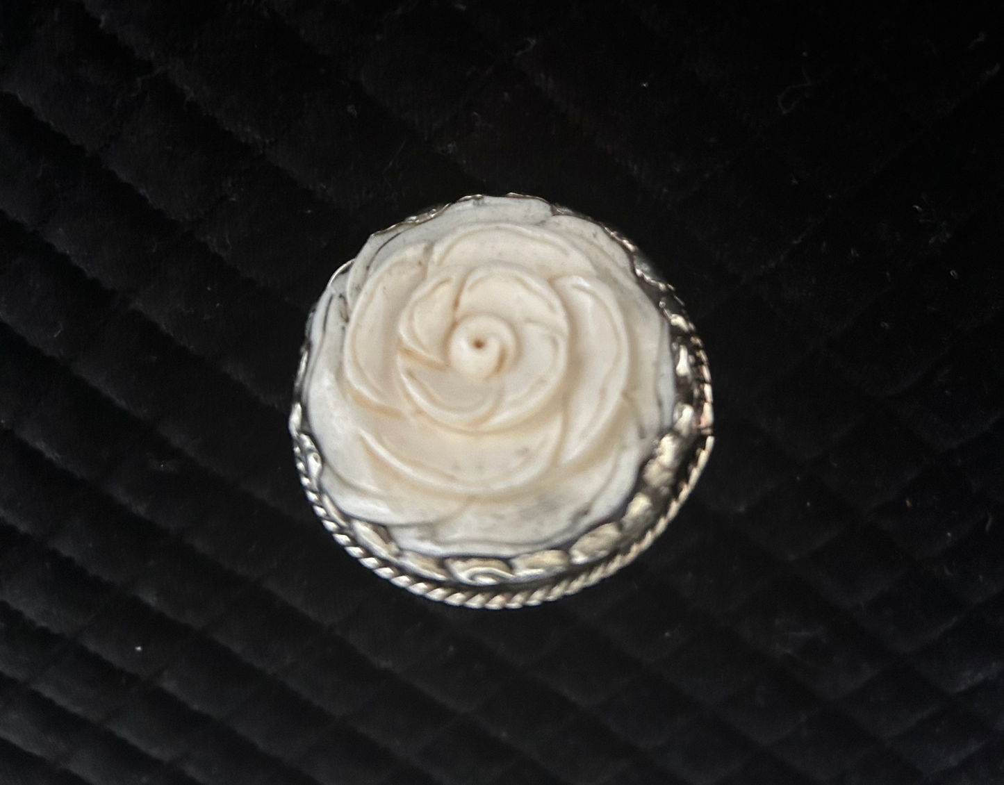 Bone Flower Ring