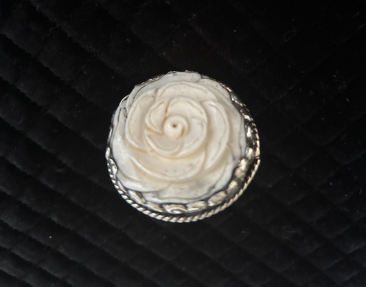 Bone Flower Ring