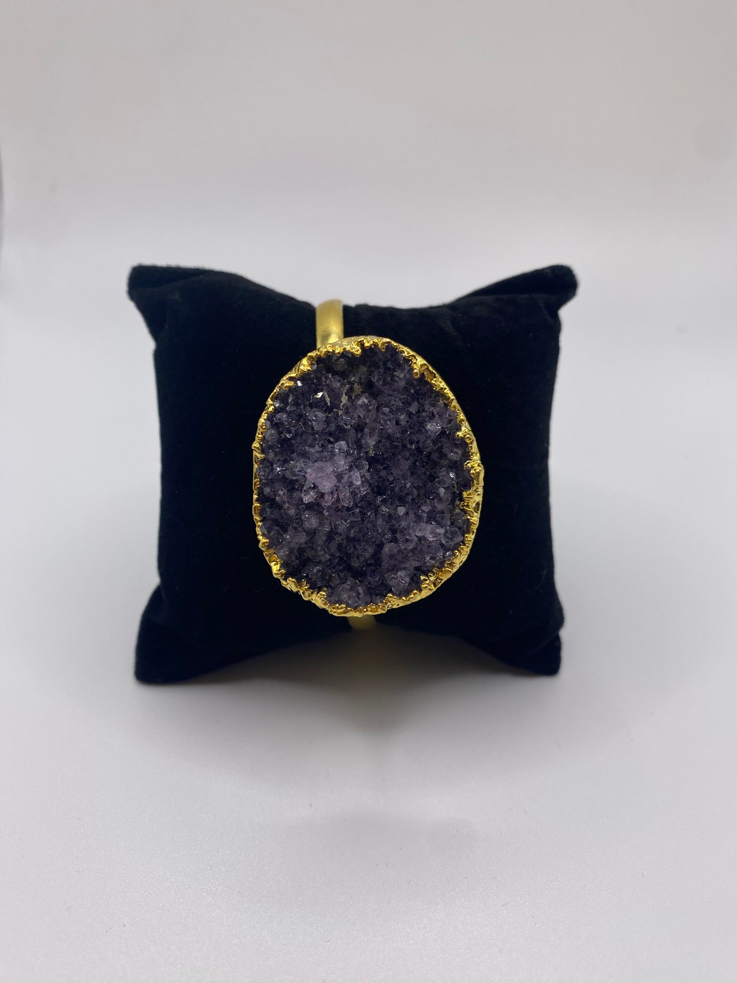 Gold Amethyst Cuff Bracelet 3