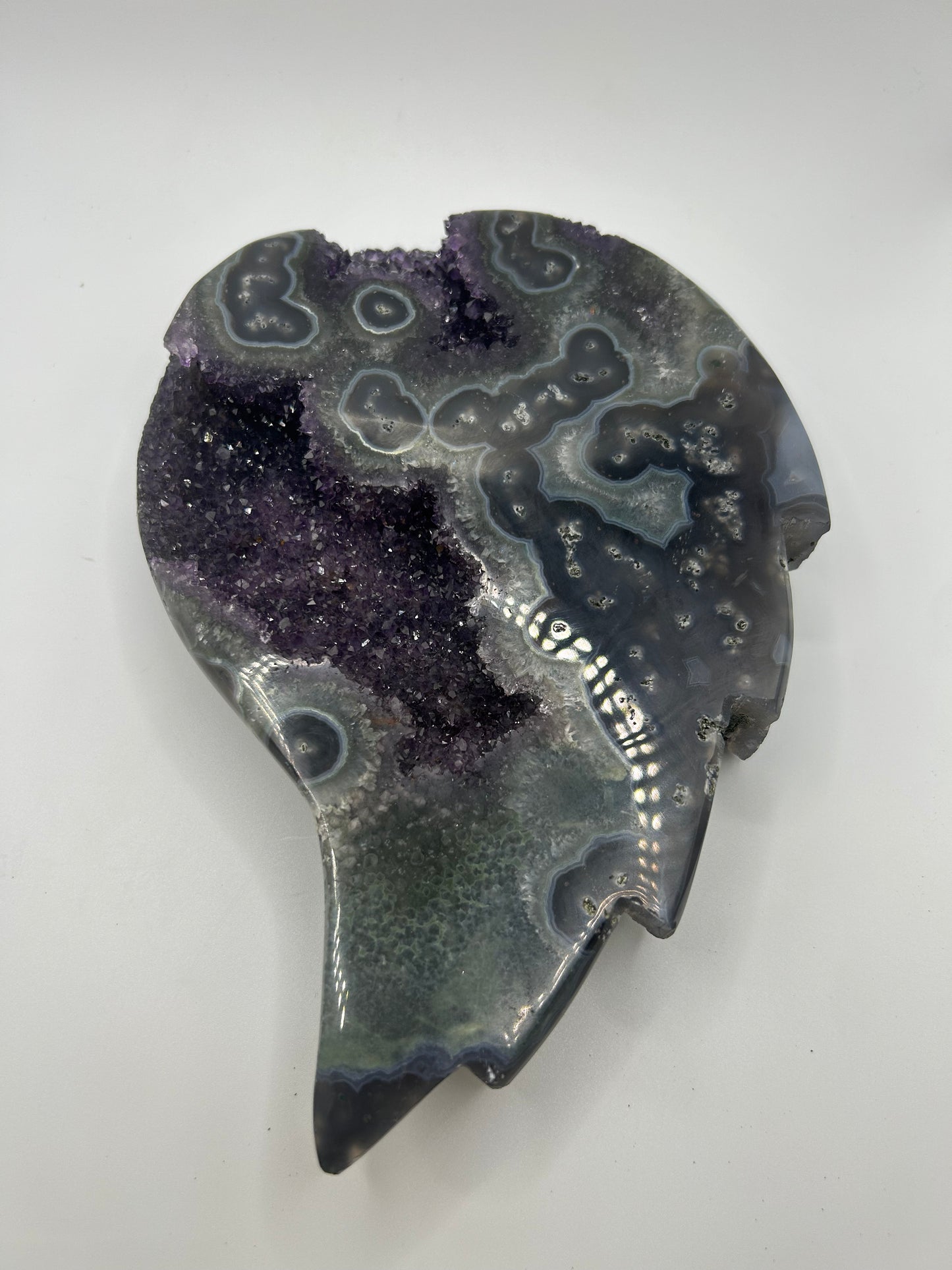 Large Amethyst Stone-Pair of Wings