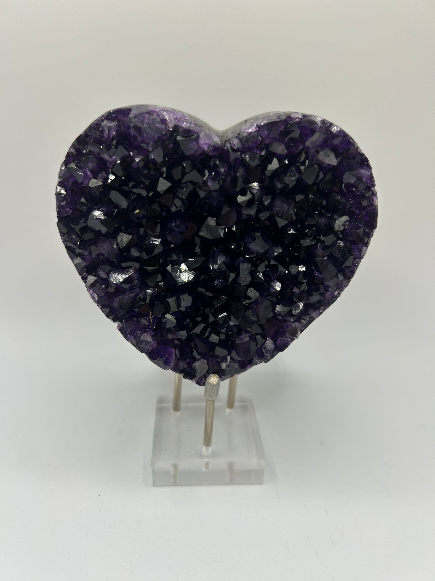 Medium Amethyst Stone- Heart 1