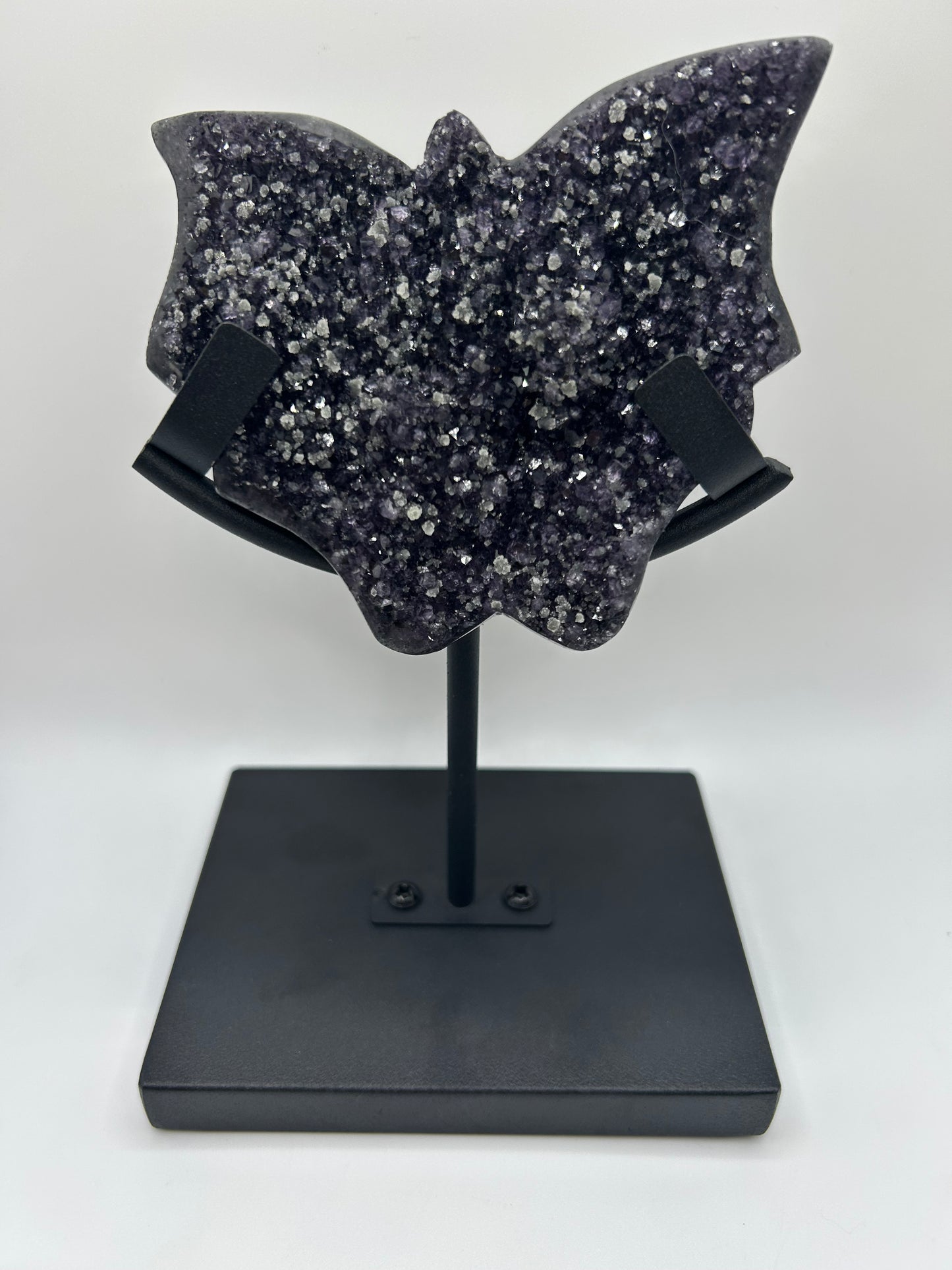 Black Quartz Butterfly on Stand
