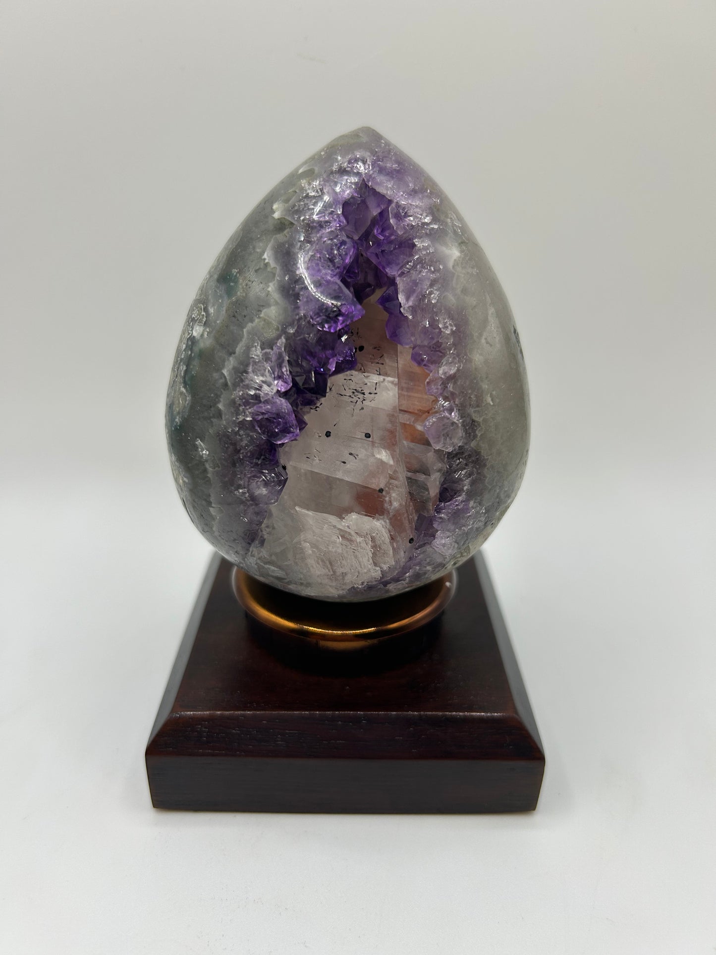 Amethyst Sphere Droplet with Stand- 1