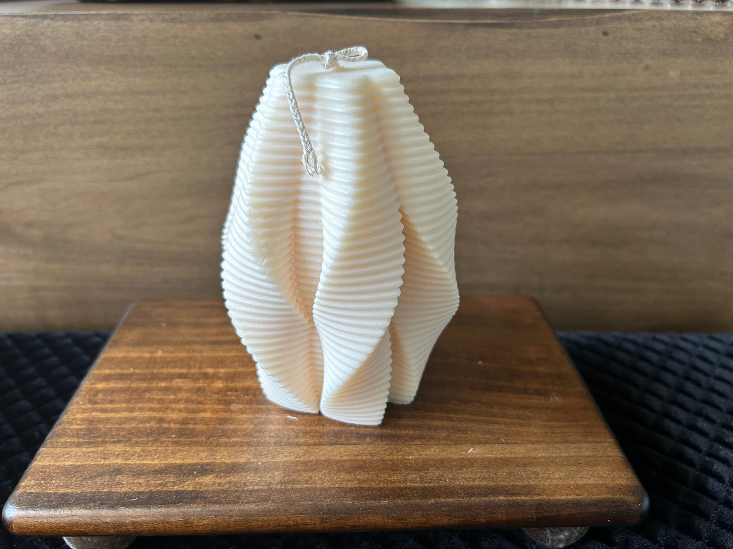Ribbed Swirl Candle
