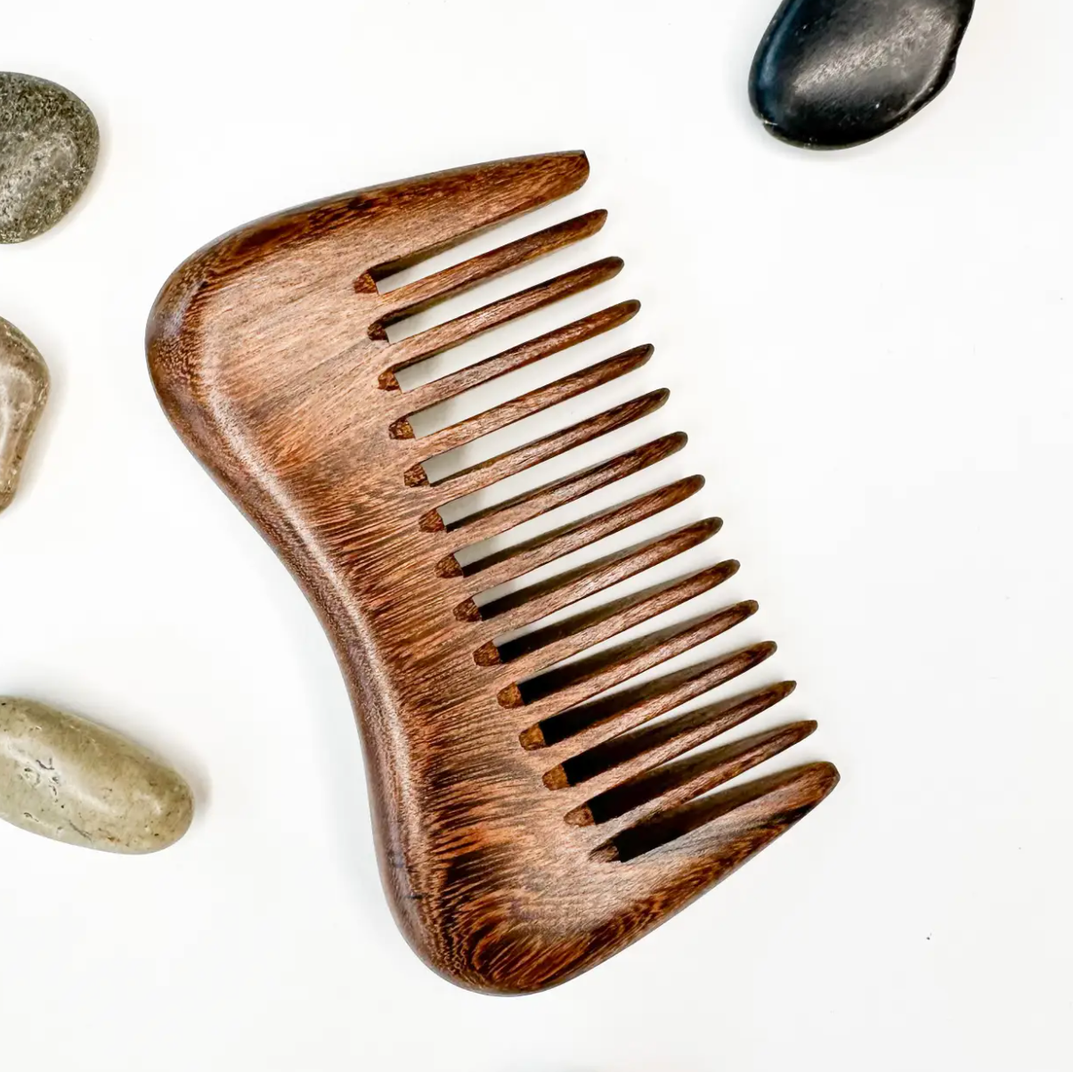 Teak Short/Beard Comb