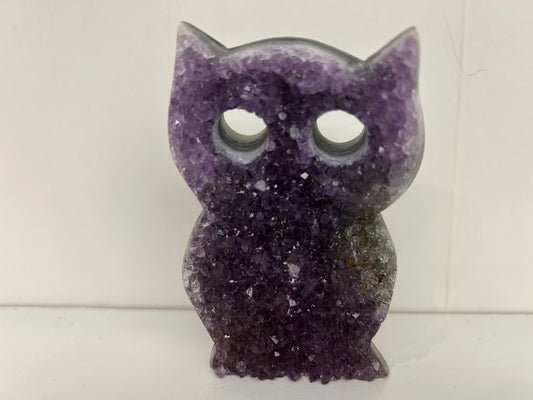 Amethyst Stone- Owl