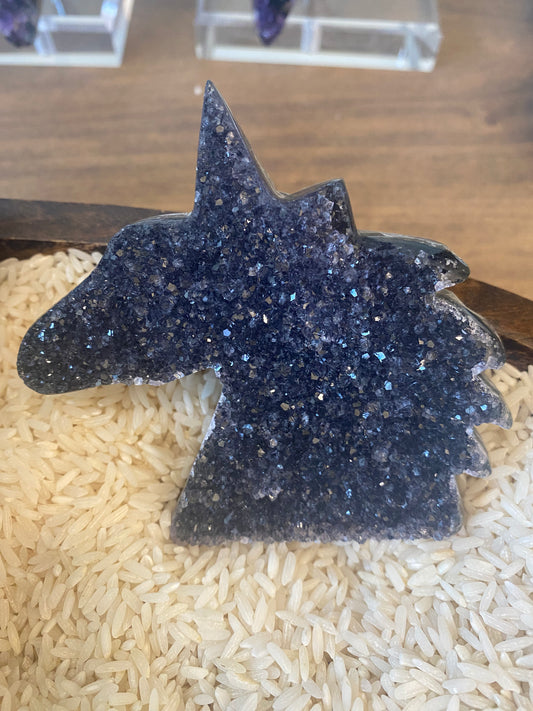 Black Quartz Stone- Unicorn 2