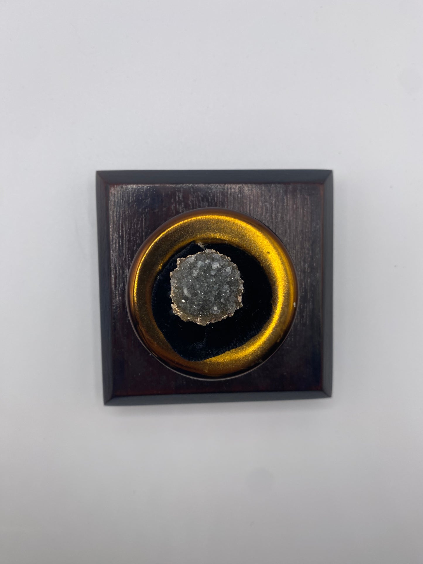 Silver Druzy Double Ring 4