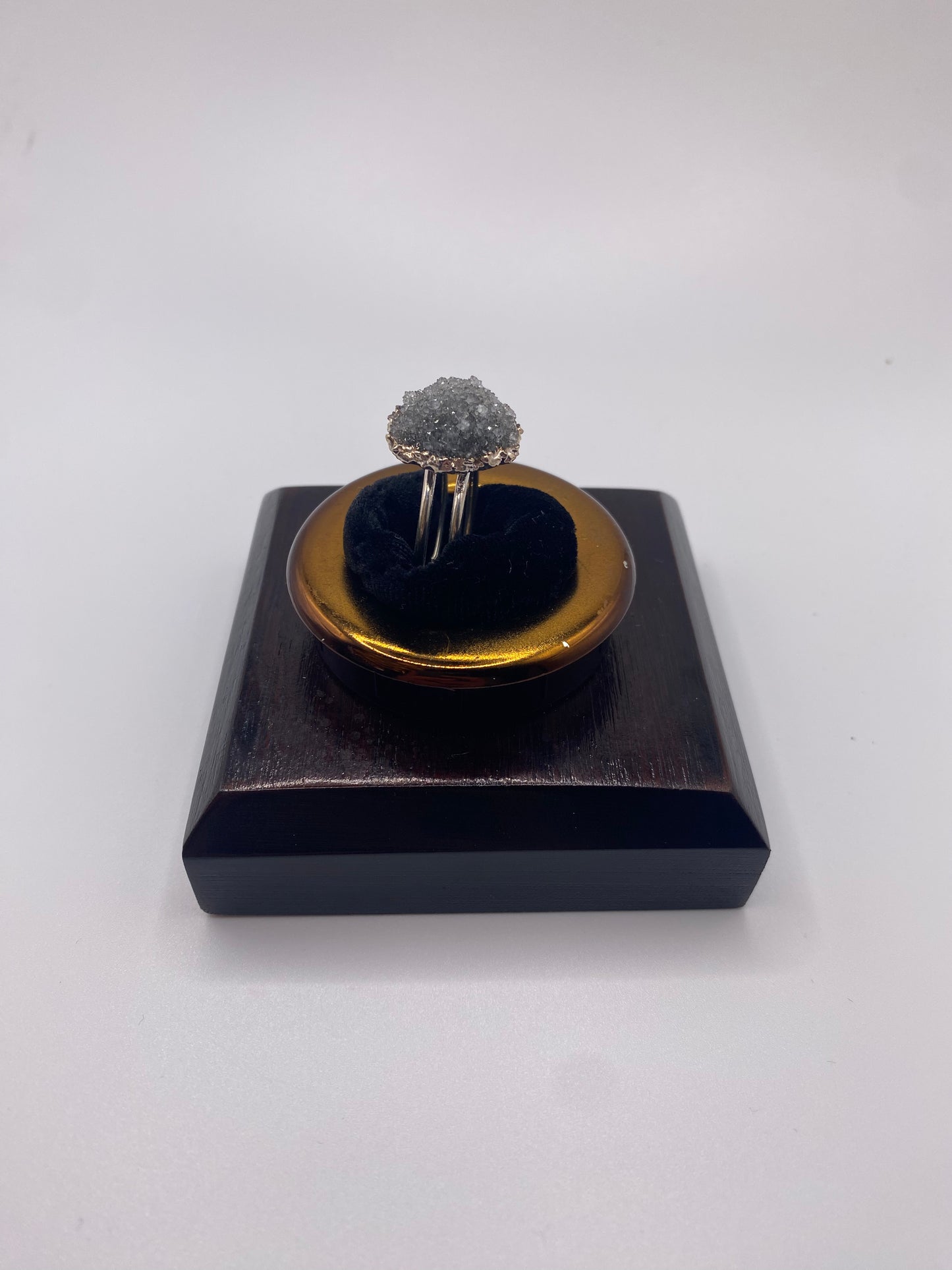 Silver Druzy Double Ring 4
