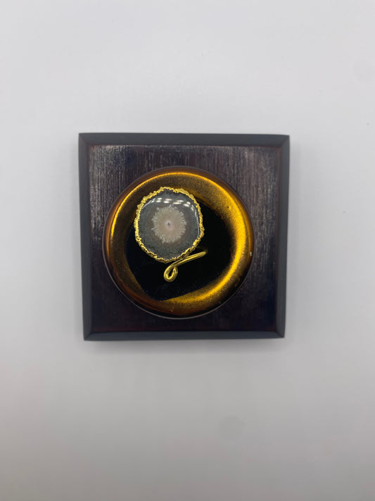 Gold Stalactite Spiral Ring 1