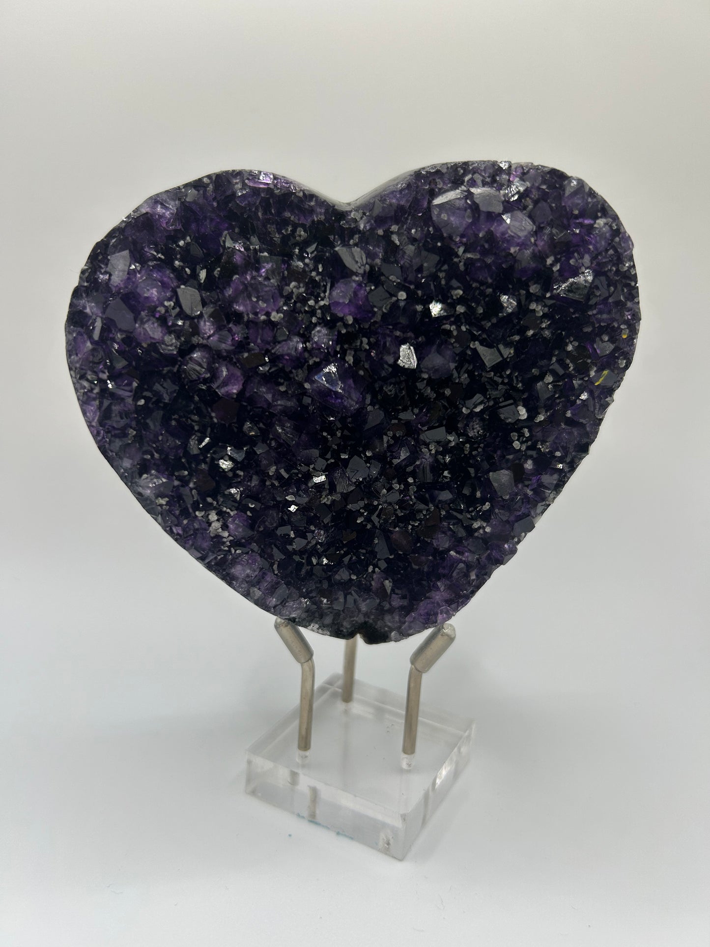 Medium Amethyst Stone- Heart 4
