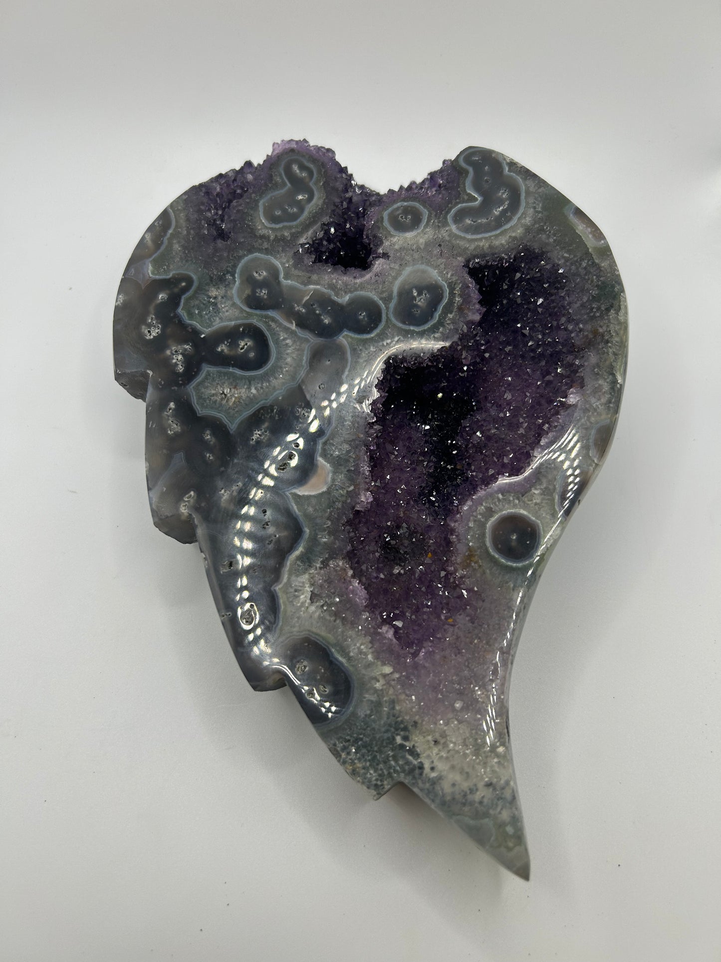 Large Amethyst Stone-Pair of Wings