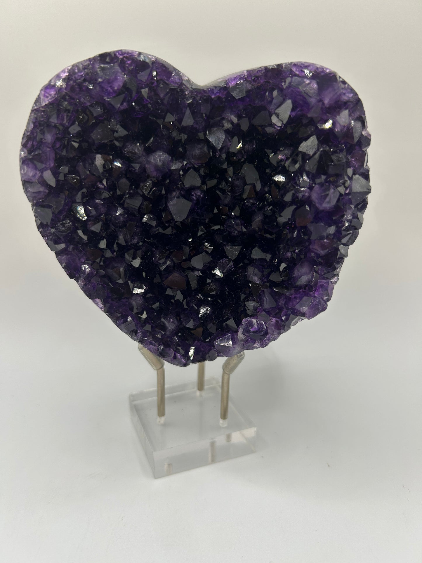 Medium Amethyst Stone- Heart 2