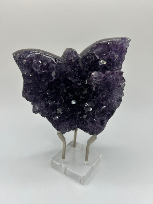 Medium Amethyst Stone-Butterfly