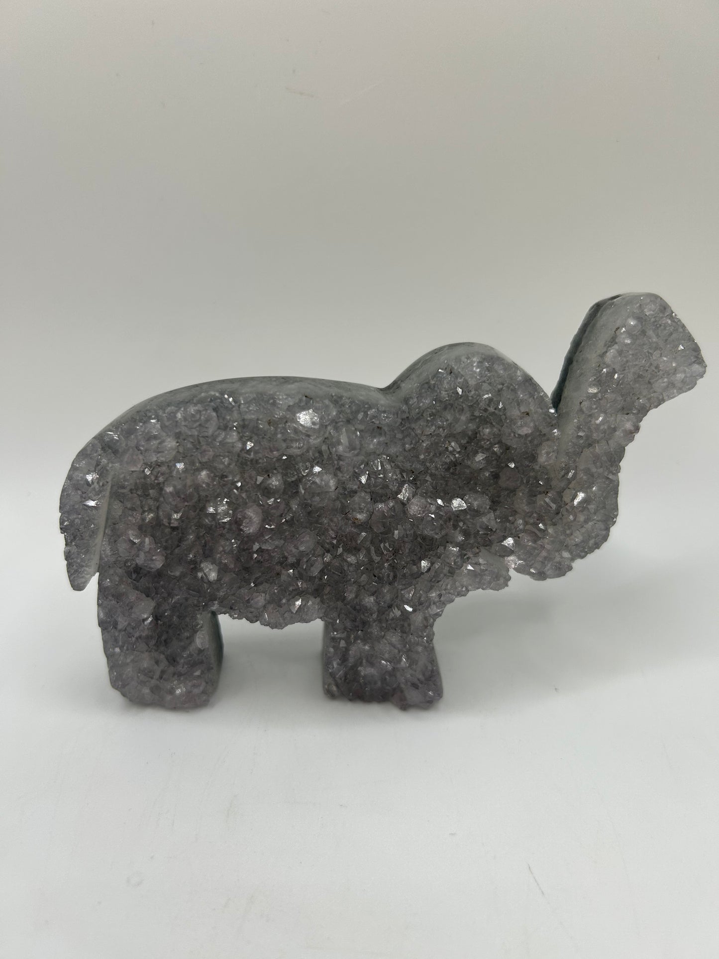 Black Quartz Stone- Elephant