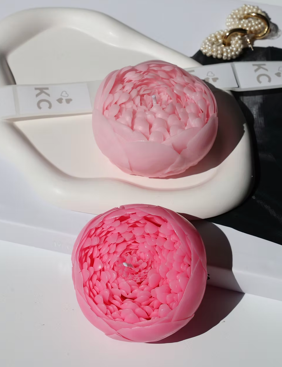 Ligo Peony Flower Candle