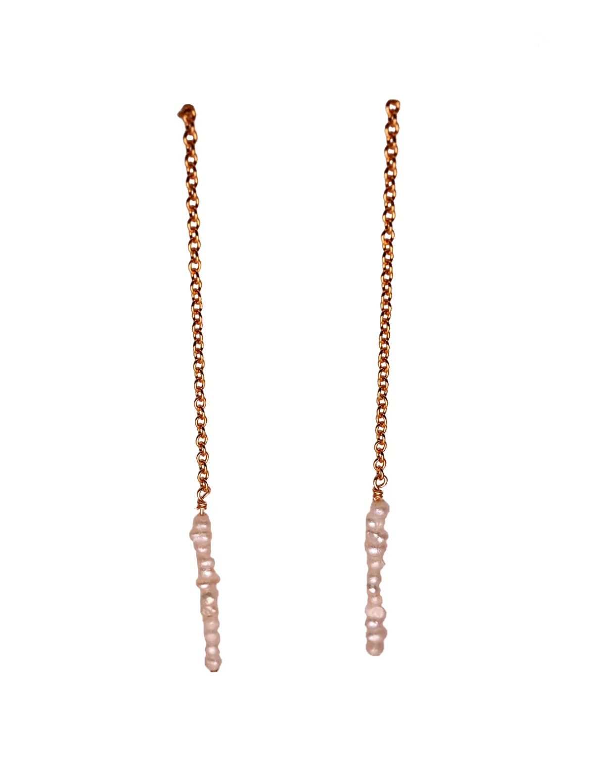 Freshwater Seed Pearl Threader Earring