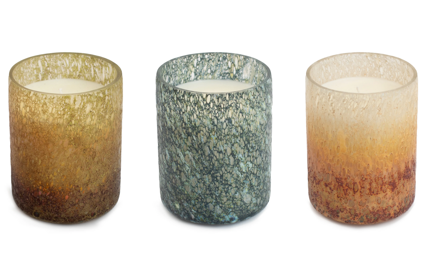 Nag Champa Textured Glass Candles