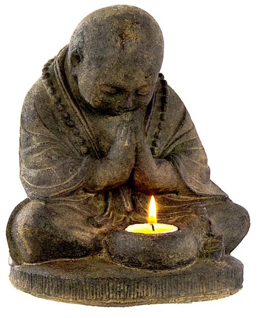 Volcanic Stone Statue T-Light Holder