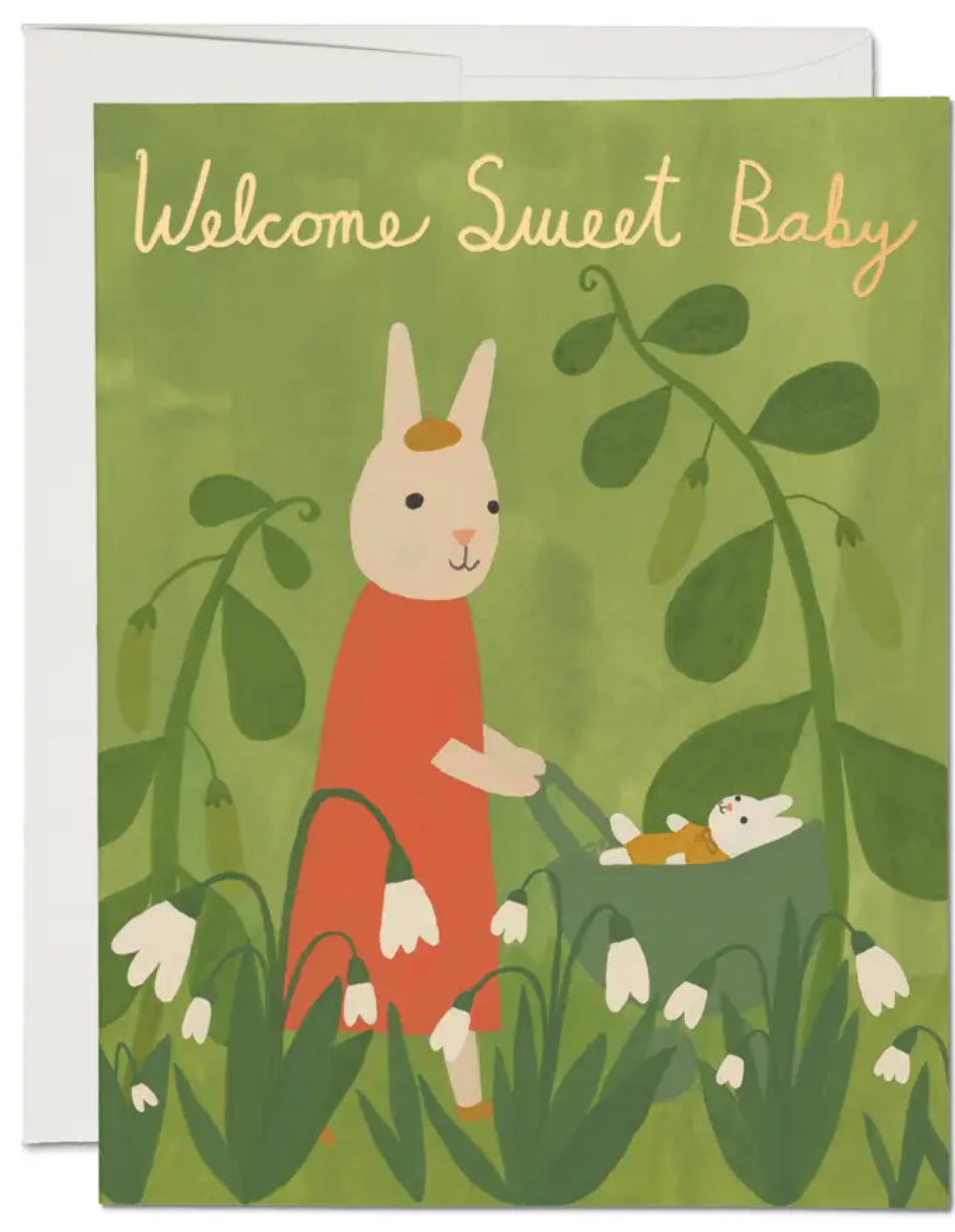 Sweet Bunny Baby Card